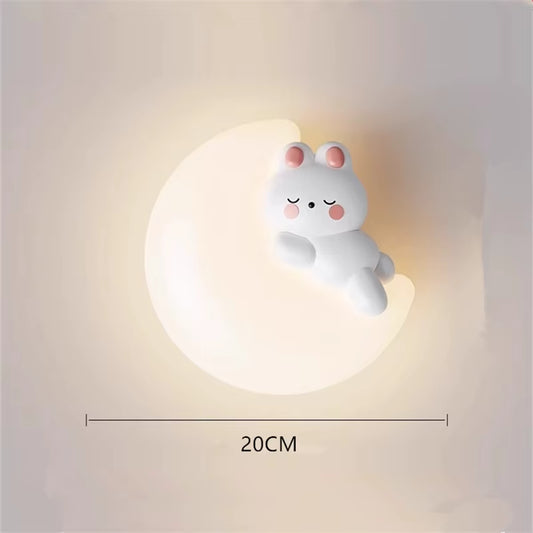 Wall Lamp, Bedside Lamp, Bedroom Staircase Lamp, Background Wall Lamp, Hanging Lamp, Boy Cloud, Little Bear, Children'S Roomlamp